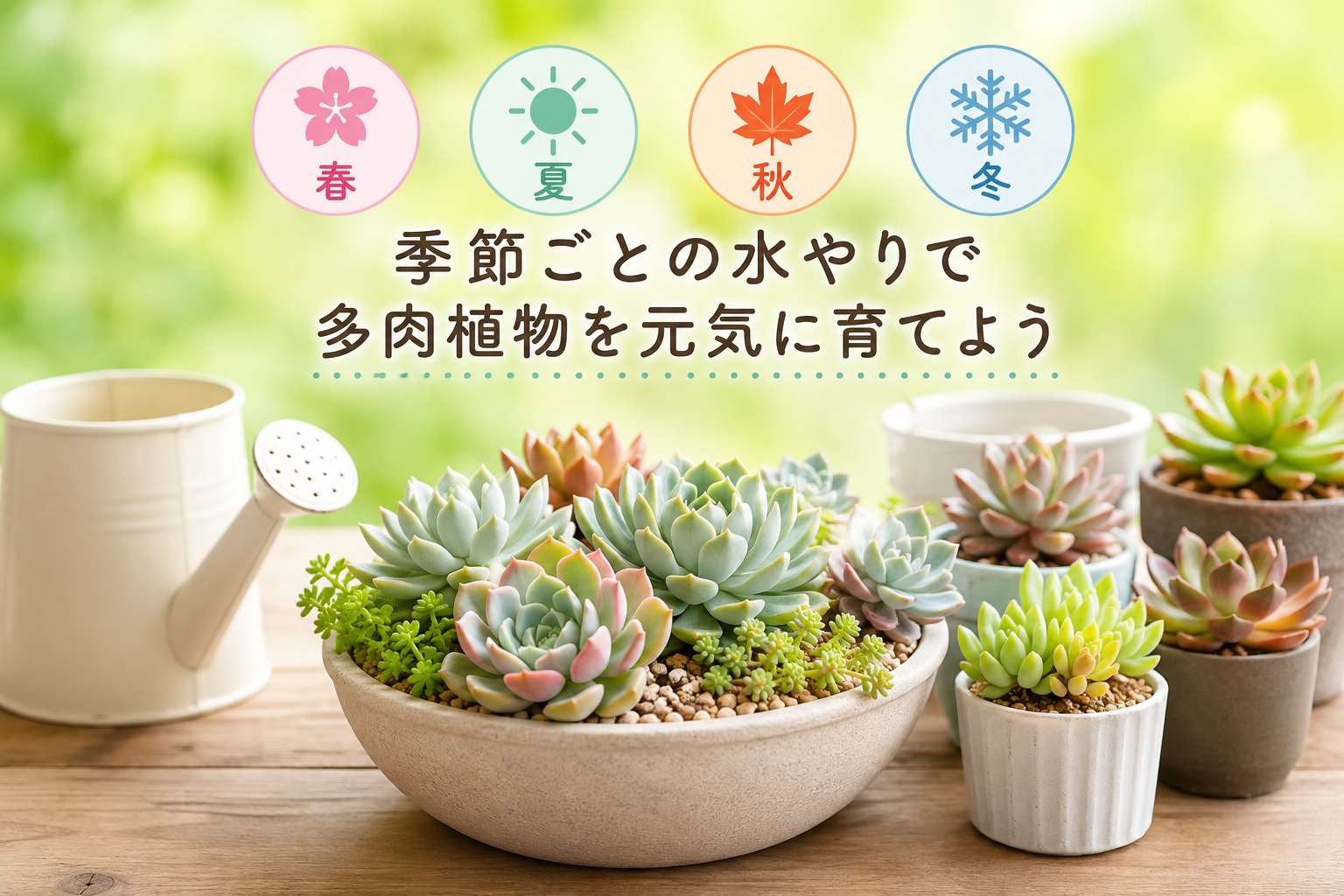多肉植物　水やり